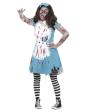 Fato de Alice Zombie para adulto
