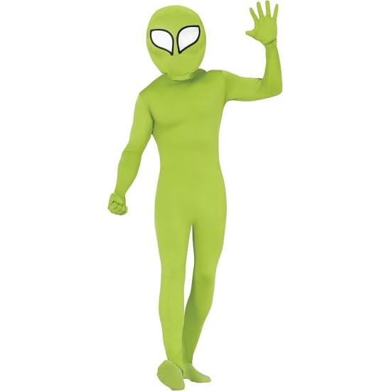 Fato de alienígena verde para homem