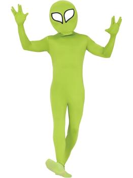 Fato de alienígena verde para homem