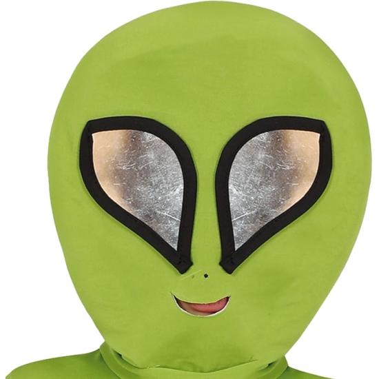 Fato de alienígena verde para menino e menina
