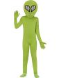 Fato de alienígena verde para menino e menina