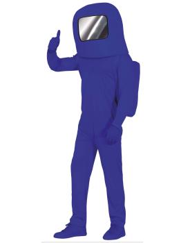 Fato de Among Us azul para adulto