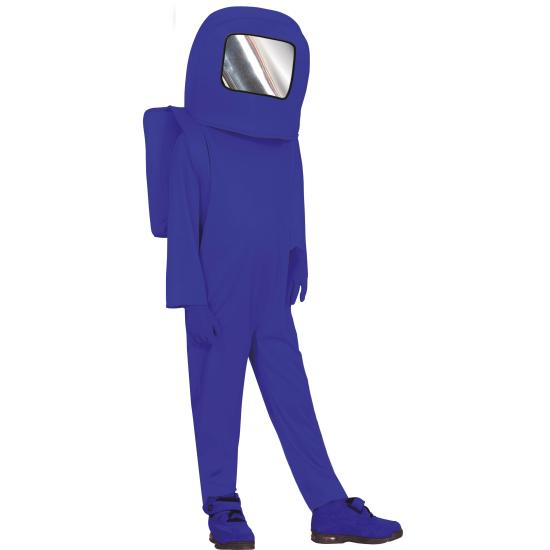 Fato de Among Us azul para criança Fato de Among Us azul para criança