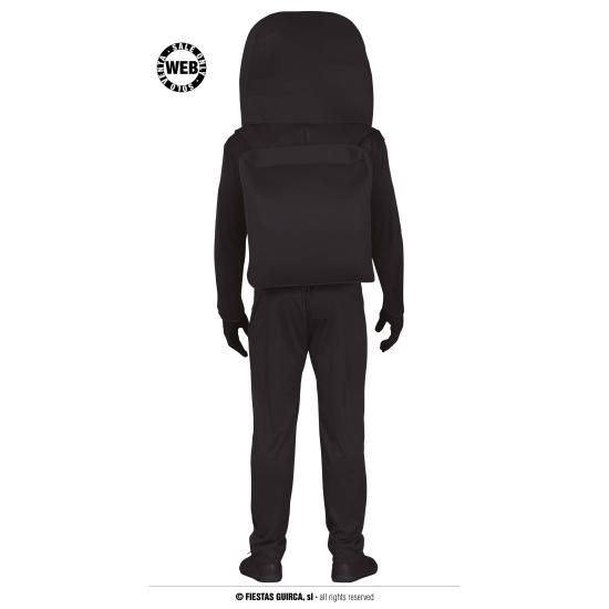 Fato de Among Us preto para adulto