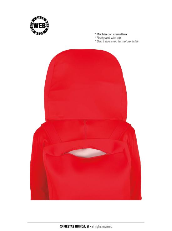 Among Us Fato vermelho para adulto