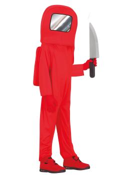 Fato de vermelho entre nós para criança