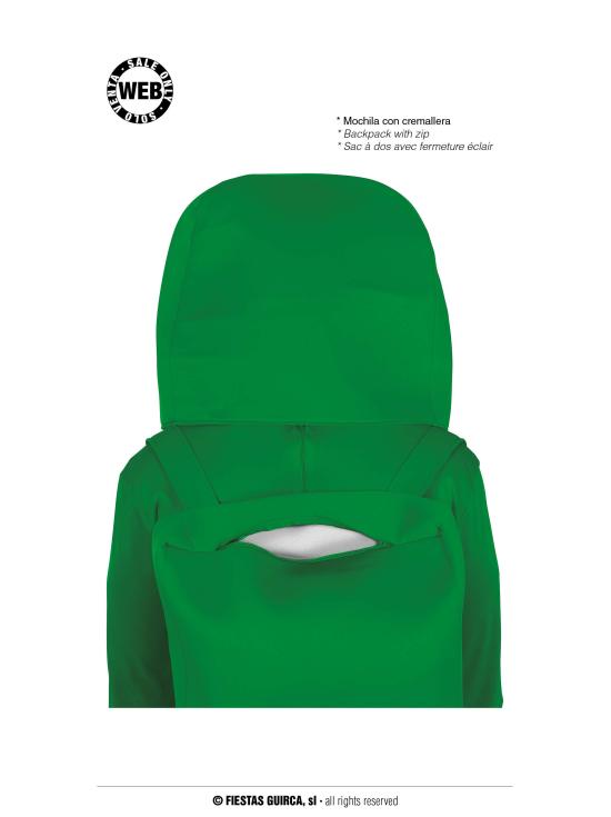 Fato de Among Us verde para adulto