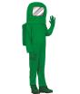 Fato verde entre nós para criança