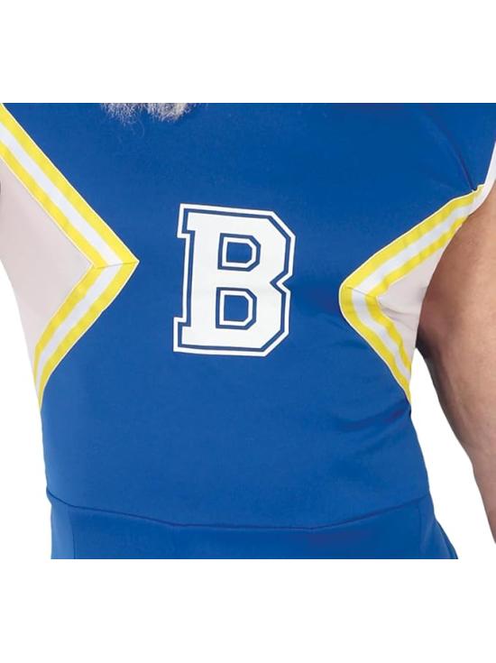 Fantasia de líder de torcida azul masculina – Vestido de líder de torcida adulto