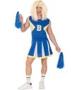 Fantasia de líder de torcida azul masculina – Vestido de líder de torcida adulto