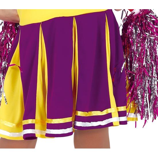 Fato de líder de claque lilás para menina Fato de líder de claque lilás para menina