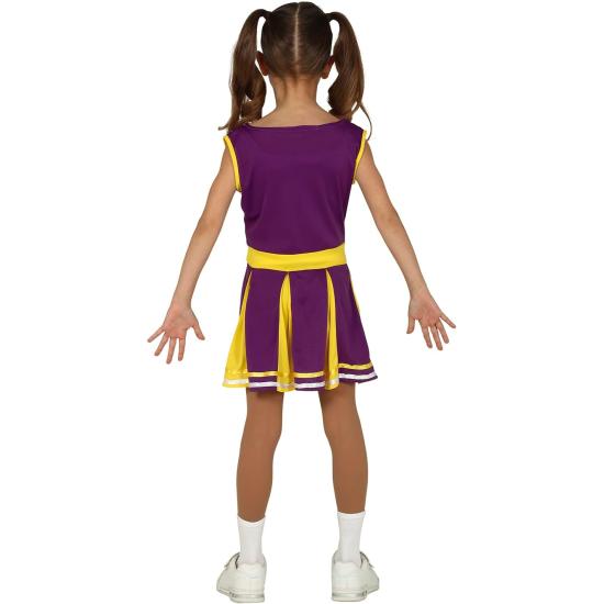 Fato de líder de claque lilás para menina Fato de líder de claque lilás para menina