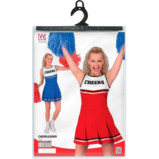 Fantasia de líder de torcida vermelha feminina – Vestido CHEERS