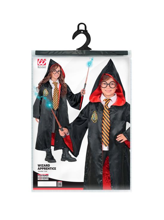 Fantasia de Aprendiz de Bruxo de Harry Potter para Meninos com Casaco e Capuz