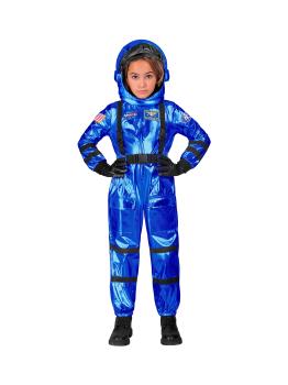 Fantasia de Astronauta para Missão Espacial Azul Unissex Infantil