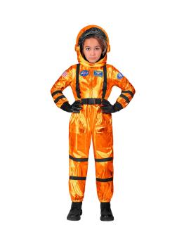 Fantasia de Astronauta para Missão Espacial Laranja Unissex Infantil