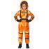 Fantasia de Astronauta para Missão Espacial Laranja Unissex Infantil
