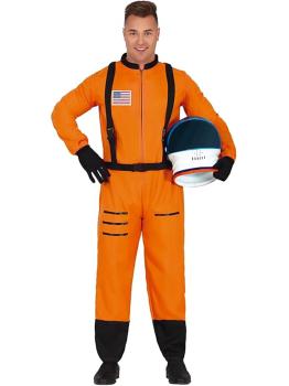 Fato de astronauta laranja para adulto