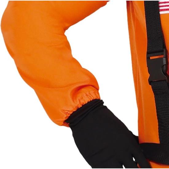Fato de astronauta laranja para adulto