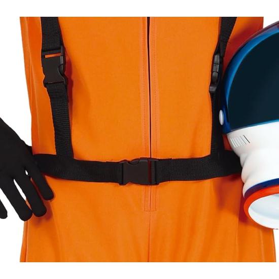 Fato de astronauta laranja para adulto