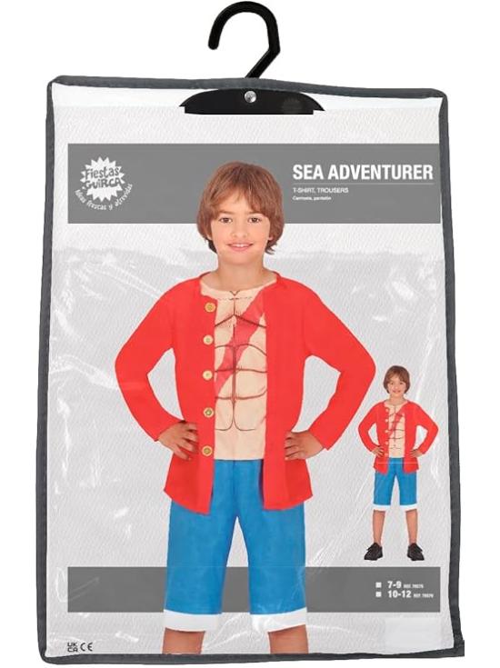 Fantasia de Aventureiro Marítimo para Meninos ou Meninas – Pirata de Anime