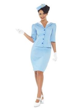 Fantasia elegante de aeromoça