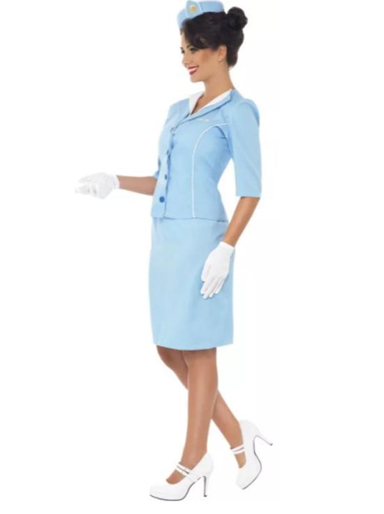 Fantasia elegante de aeromoça