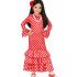 Traje de dançarina de flamenco espanhola para meninas