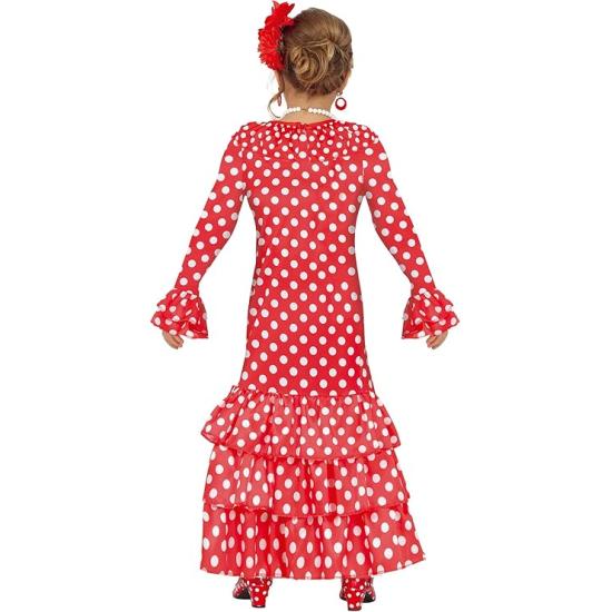 Traje de dançarina de flamenco espanhola para meninas