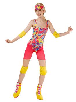 Fato de Barbie patinadora para adulto