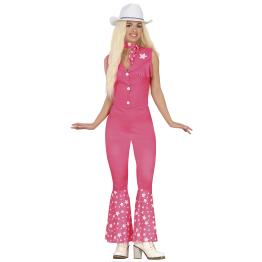 Fato de Barbie Cowgirl Rosa para Mulher