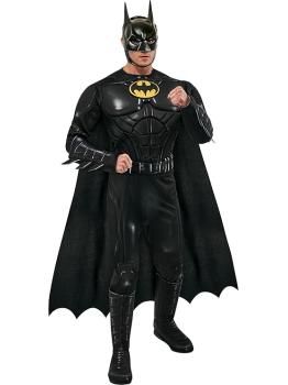Fantasia de luxo do Batman Keaton para adultos - Filme Flash da DC Comics