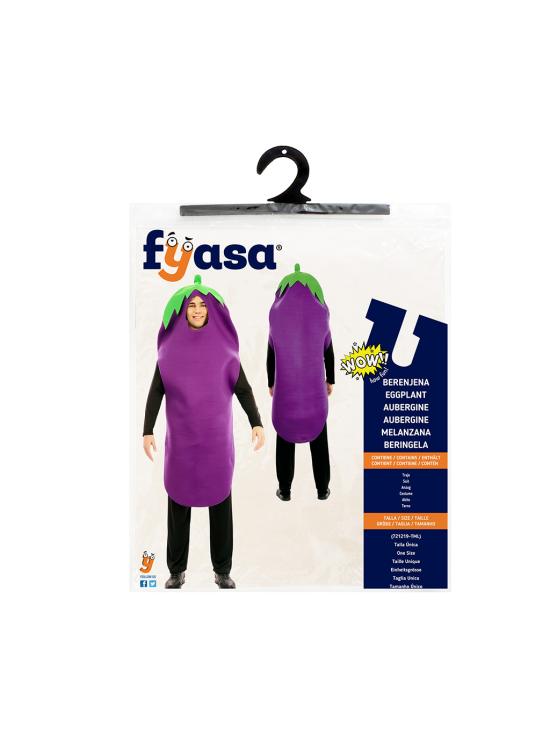 Fantasia de berinjela adulta tamanho ML