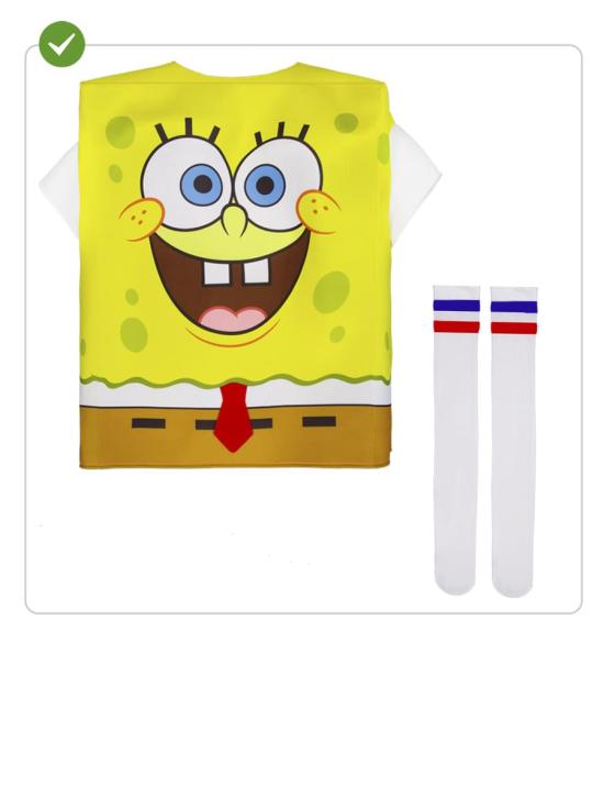 Disfraz de Bob Esponja para adulto