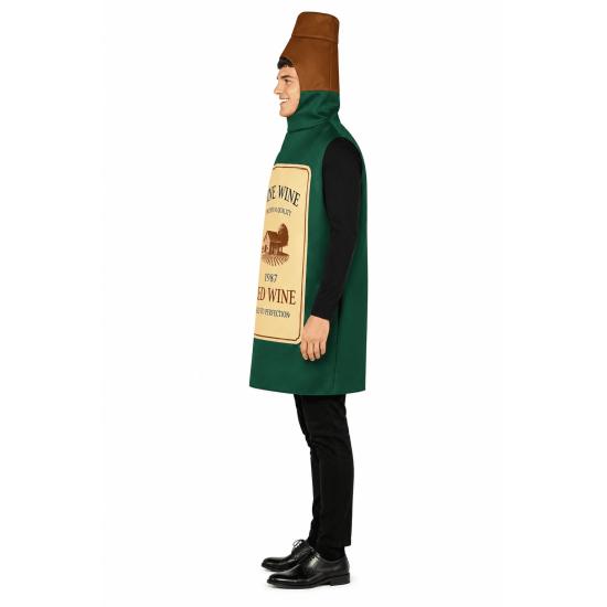 Fantasia de Garrafa de Vinho para Homens | Divertida e Original