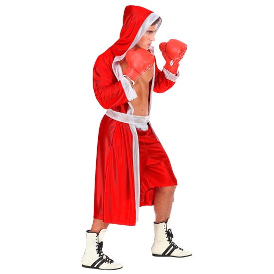 Traje de campeão mundial de boxe masculino