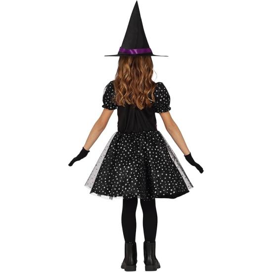 Fantasia de Bruxa Estrela Brilhante para Meninas (Chapéu + Vestido)