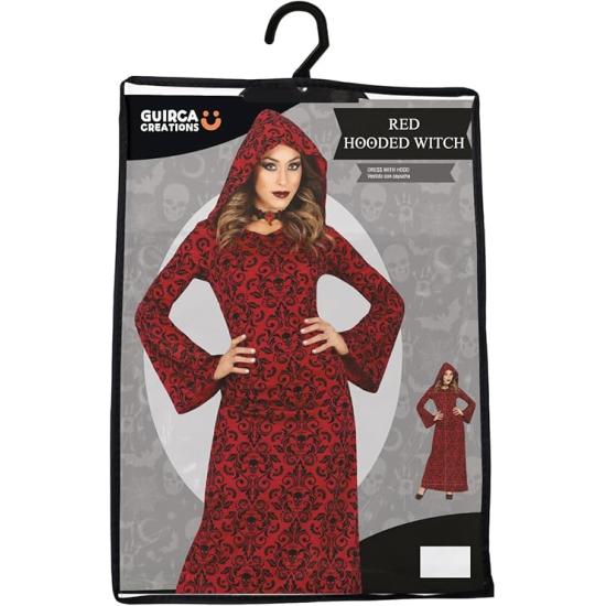 Fantasia de Bruxa Mística Chapeuzinho Vermelho para Mulheres