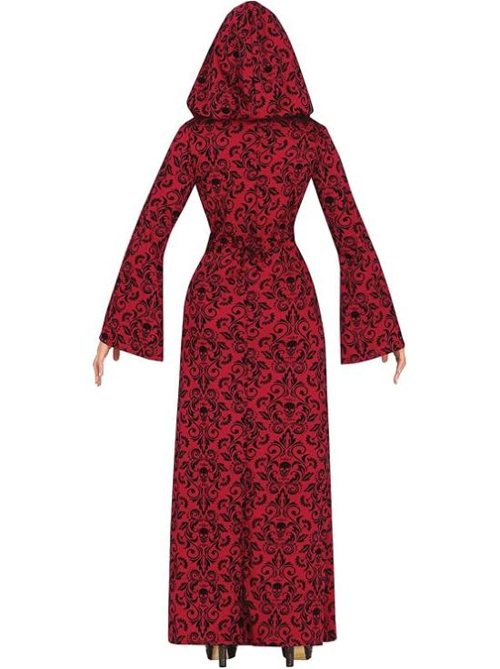 Fantasia de Bruxa Mística Chapeuzinho Vermelho para Mulheres