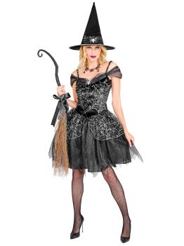 Fantasia de Bruxa Feminina (Vestido e Chapéu)