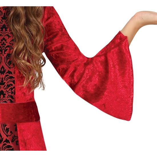 Fantasia de Bruxa Vermelha com Capuz para Meninas