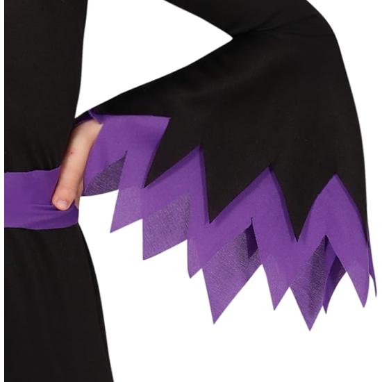 Fantasia de Bruxa Roxa para Meninas com Chapéu