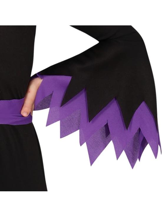 Fantasia de Bruxa Roxa para Meninas com Chapéu