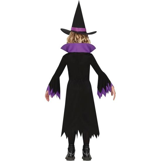Fantasia de Bruxa Roxa para Meninas com Chapéu