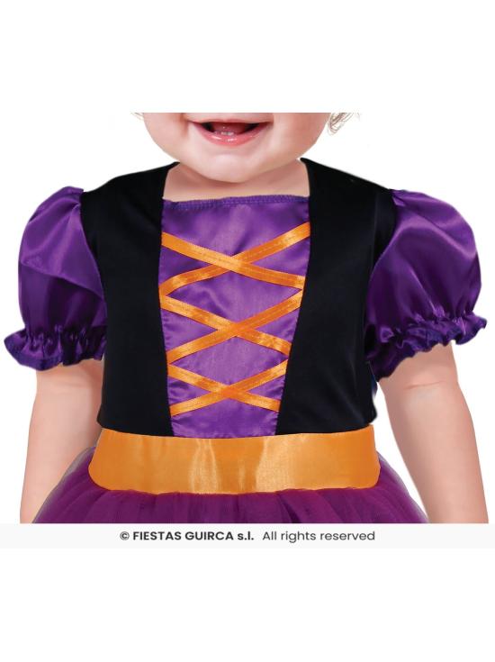 Fantasia de Bruxa Roxa para Menina