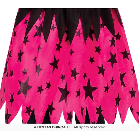 Fantasia de Bruxinha Estrelas Rosa