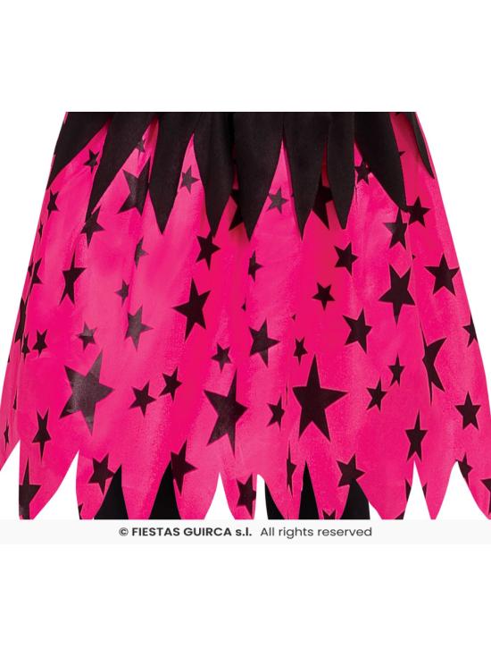 Fantasia de Bruxinha Estrelas Rosa