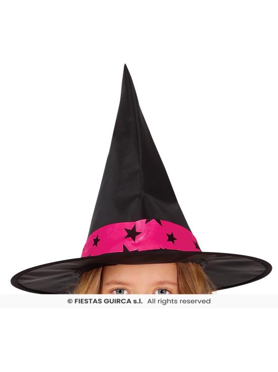 Fantasia de Bruxinha Estrelas Rosa