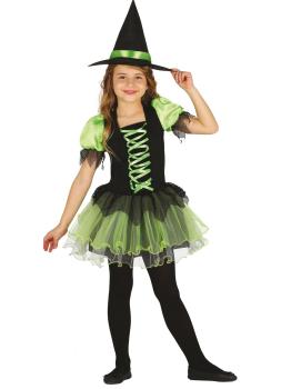 Fato de bruxinha verde para menina