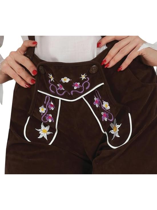 Traje bávaro com calças premium para mulheres